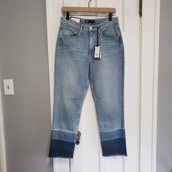 NWT 3 x 1 Spectrum Straight Leg Mom Jeans Blue, Women's Size 29 x 27 - Picture 3 of 7